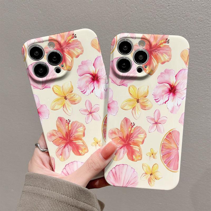 Luxury Clmj Swag Pink Flower Glossy Film Hard PC Phone Case for Google Pixel 7 7a 8 8a 9 9a Pro XL 5G
