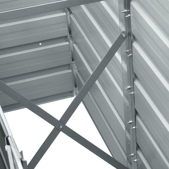 VidaXL Lit surélevé de jardin Acier galvanisé 240x40x45 cm Anthracite