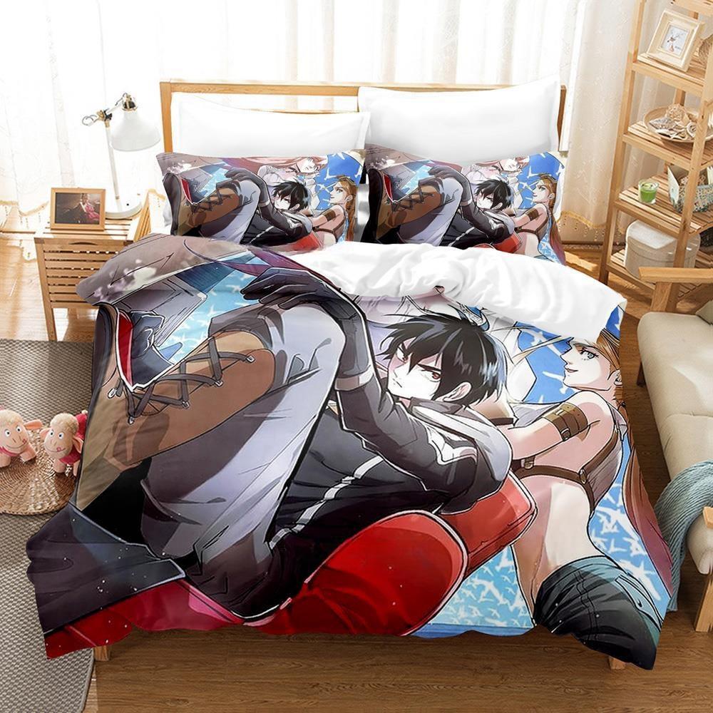 

Anime The Kingdoms Of Ruin Bedding Set Duvet Cover Comforter Bed Set Quilt Cover Pillowcase King Queen Twin Size Boys Girl Adult EU single(135x200cm)