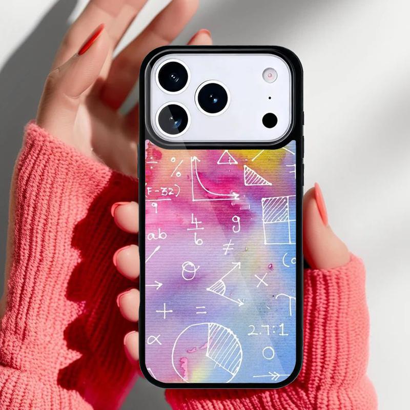 Funny Math Formulas Equations Phone Case for iPhone 17 16 15 14 13 Pro Max Back Cover for 12 11 Pro Coque
