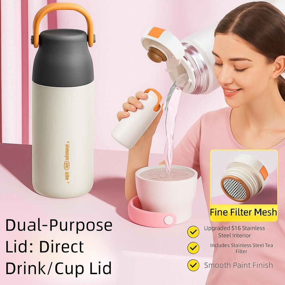 316 Stainless Steel Insulated Bottle 500ml Insulated Tumbler Cup Thermos Water Bottle Outdoor