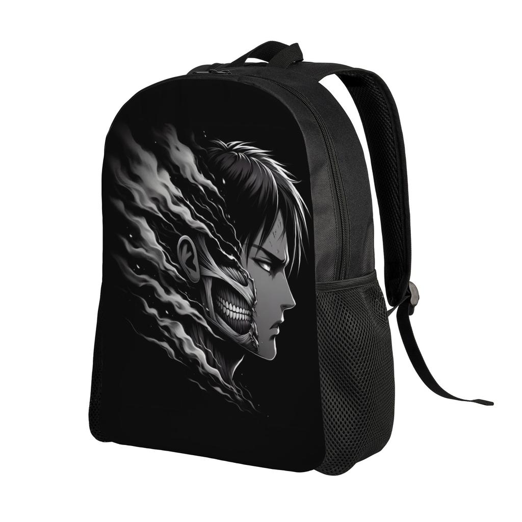 3D Printing Attack On Titans Backpack for Boys Girls Manga School College Travel Bags Women Men Bookbag Fits 15 Inch Laptop