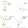 Heart Series 18K Gold-Plated Titanium Steel Necklace - Elegant, Colorfast, Simple & Chic Clavicle Chain