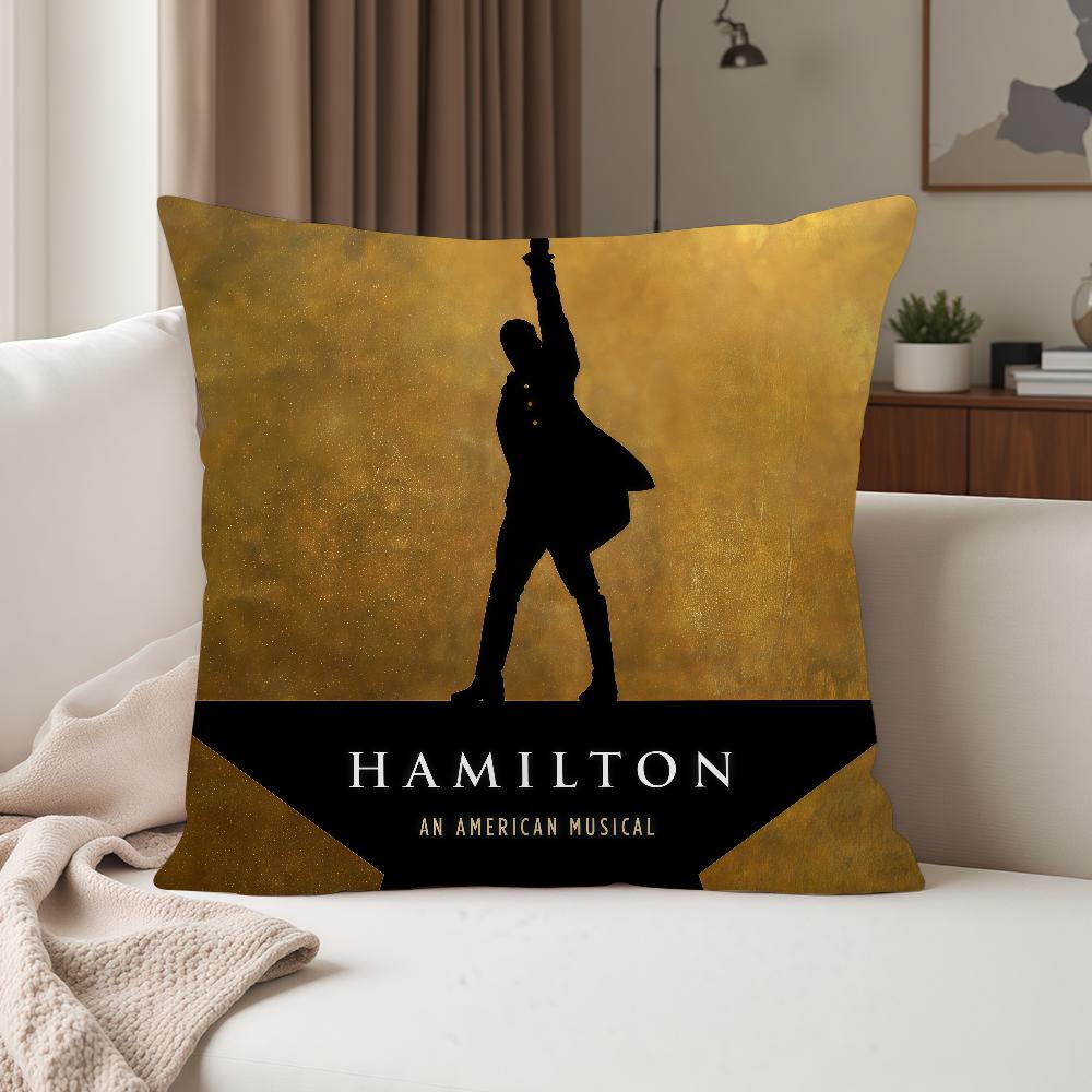 Classic Play Musical Hhamilton Pillow Case Suitable For Bedrooms Living Rooms Cars Home Decoration