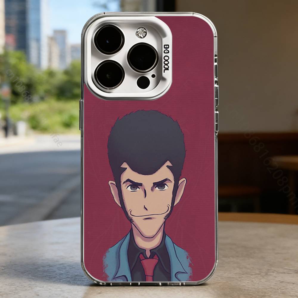 Anime L-Lupin The Third White Shockproof Phone Case For iPhone 16,15,14,13,12,11,Pro,XS,Max,Plus,Mini,SE