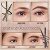 Eyebrow Pen and Eyebrow Stencil Kit 4 Pieces Waterproof Eyebrow Tinting Kit with Dark Brown Eyebrow Pomade Dual Ended Eyebrow Pen