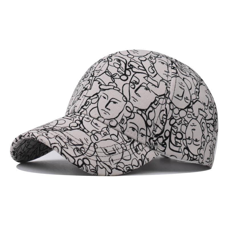 Cartoon Baseball Cap, Printed Duckbill Cap, Neutral Outdoor Sun Hat