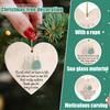 Friendship Christmas Ornaments W/ Inspirational Quotes Sea Glass Heart Christmas Tree Hanging Ornaments for Friends Home Decor