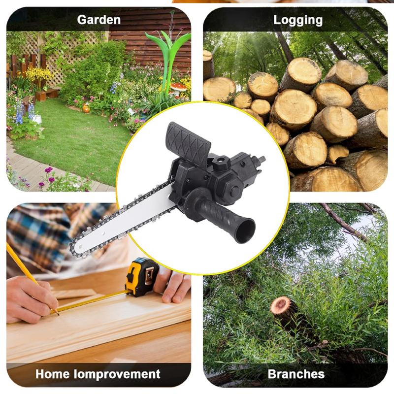 Instrumente pentru lemn Conversie mașină de găurit electric Instrument adaptor pentru ferăstrău electric cu lanț pentru acasă Mini ferăstrău portabil pentru prelucrarea lemnului Instrumente de tundere/tăiere 6 inci