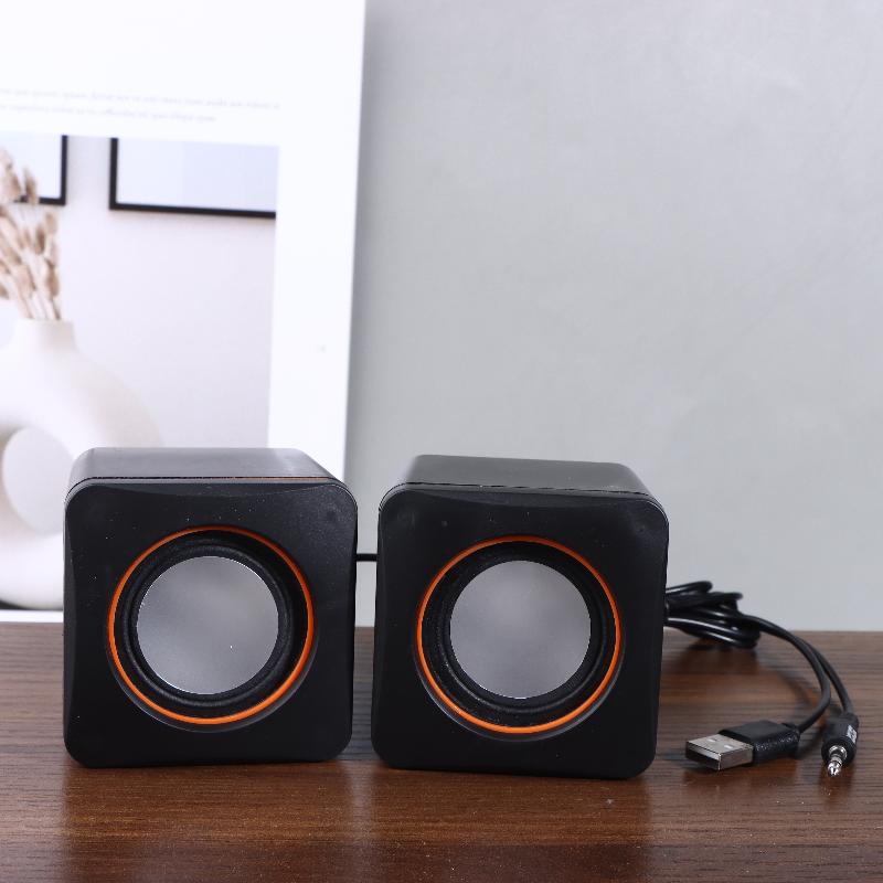 Computer Speakers Stereo Microphone Audio Pc Speaker Usb Wired With Led Light For Desktop Computers Pc Laptops