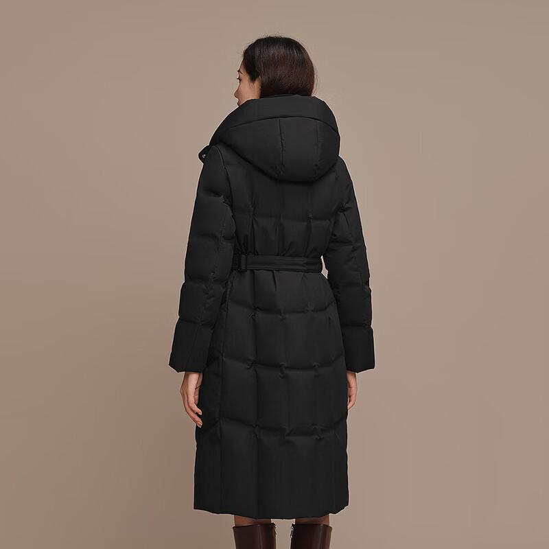 Bosideng B250244146 Women's Long Business Hooded Goose Down Jacket