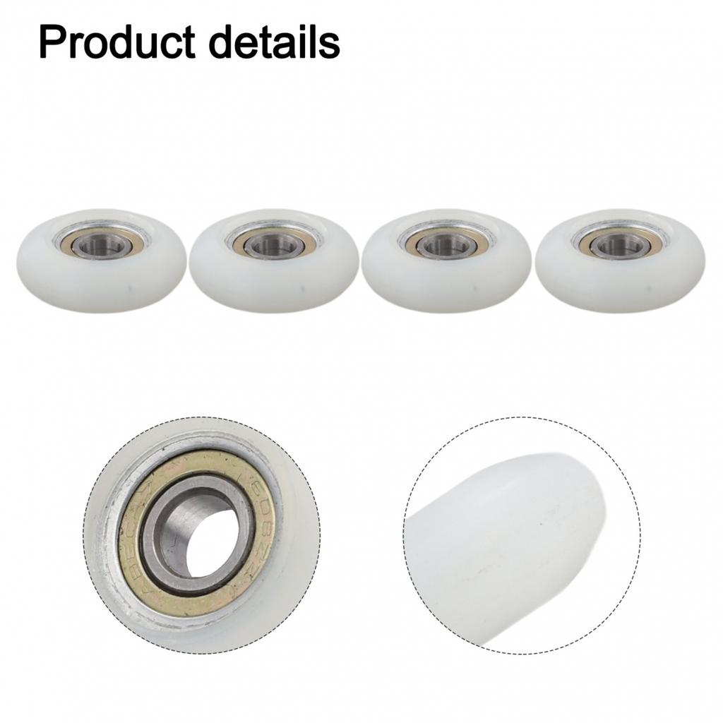 For Rowing Machine Accessory Set of 4 Cushion Wheels with Bearings 34mm