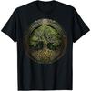 Nordic Knotwork Tree Of Life or Viking Yggdrasil On Celtic T Shirt