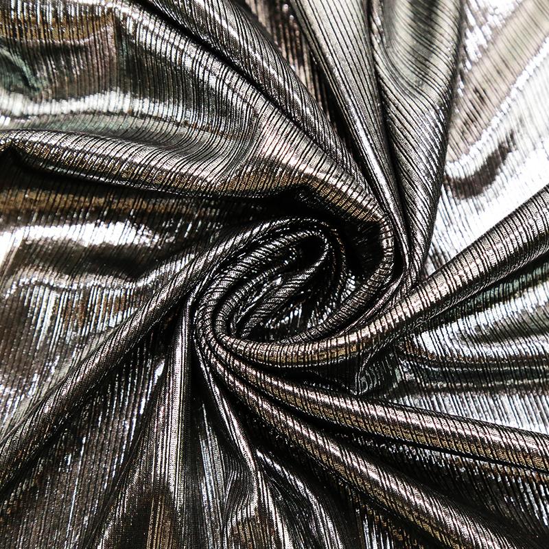 Sparkling Elastic Fabric for Dance Wear Costumes Dress Gilded Soft Stretch Fabric Background Decoration Clothing DIY Material