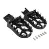 Motorcycle Footpegs Rest Pedal Black For Yamaha TW 200 TW200 1987-2023