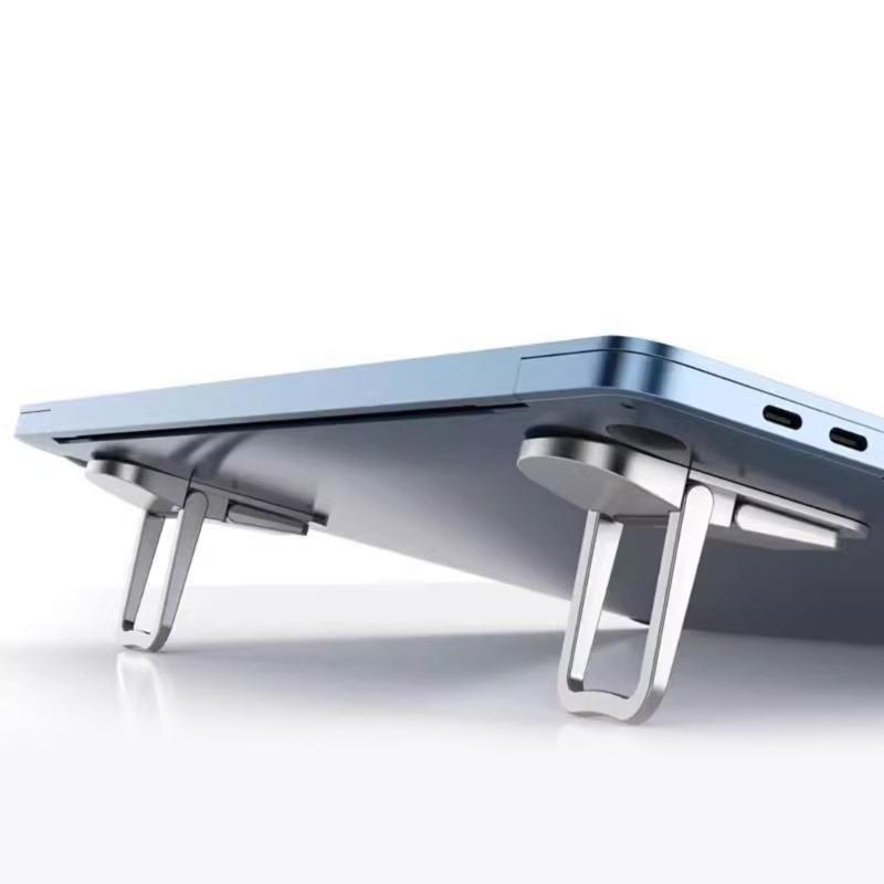 Foldable Portable Laptop Holder Bracket Aluminum Computer Stand For Home Office Desk Work Place