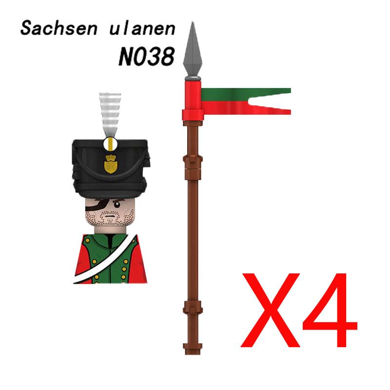 Military Medieval Building Blocks Napoleonic Wars Castle Knight Soldier Figures Weapons Guns British French Army Infantry MOC