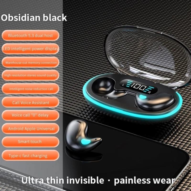 Mini Wireless Bluetooth Earphones With Free Freebie Bt5.3 Sleeping Earbuds Stereo Sport Headset