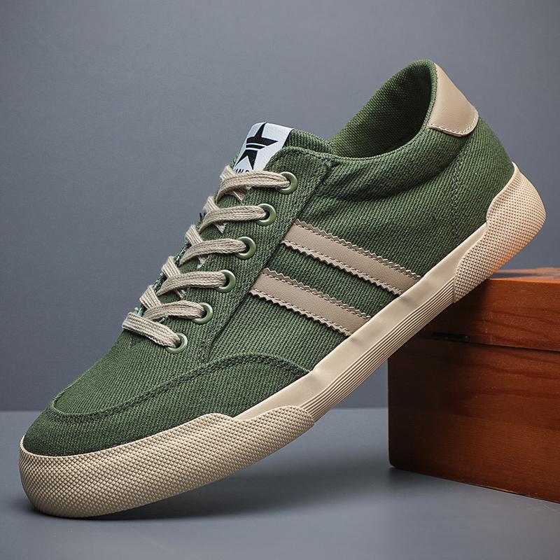 Fashion 2024 New Hot Breathable Autumn Fashion Men Canvas Shoes Patchwork High Quality Spring Male Casual Sneakers Spring Casual Shoes