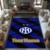 Inter Milan Customize Your Name Carpet Perfect for Dining Room Game Room Foyer Entryway Antislip Carpet Decorate Offices