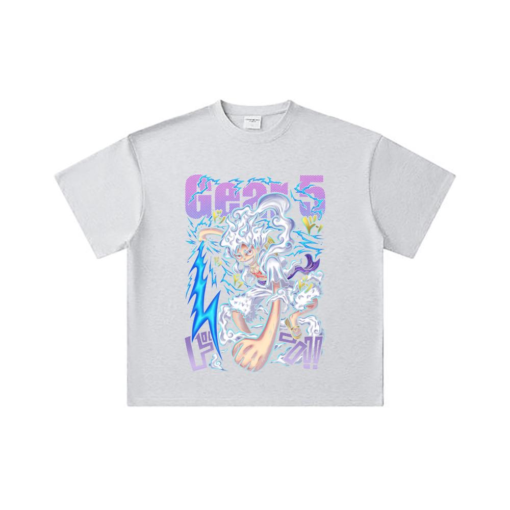 260 GSM Double Yarn 32 Count 100% Cotton One Piece V31 Nika Gear Print Unisex Heavy Cotton T Shirt
