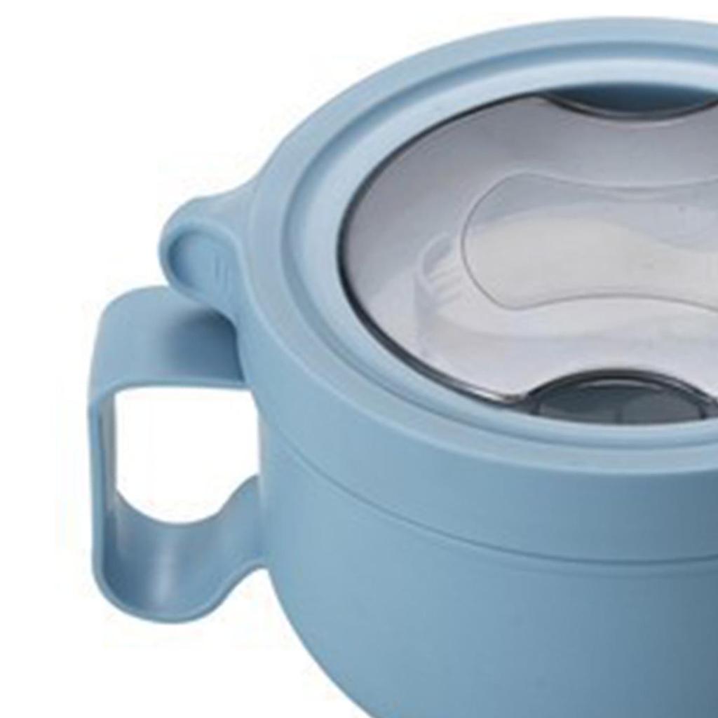 Insulated Bowl Leakage Proof 304 Stainless Steel Interior Thermal Soup Bowl with Handle for Noodle