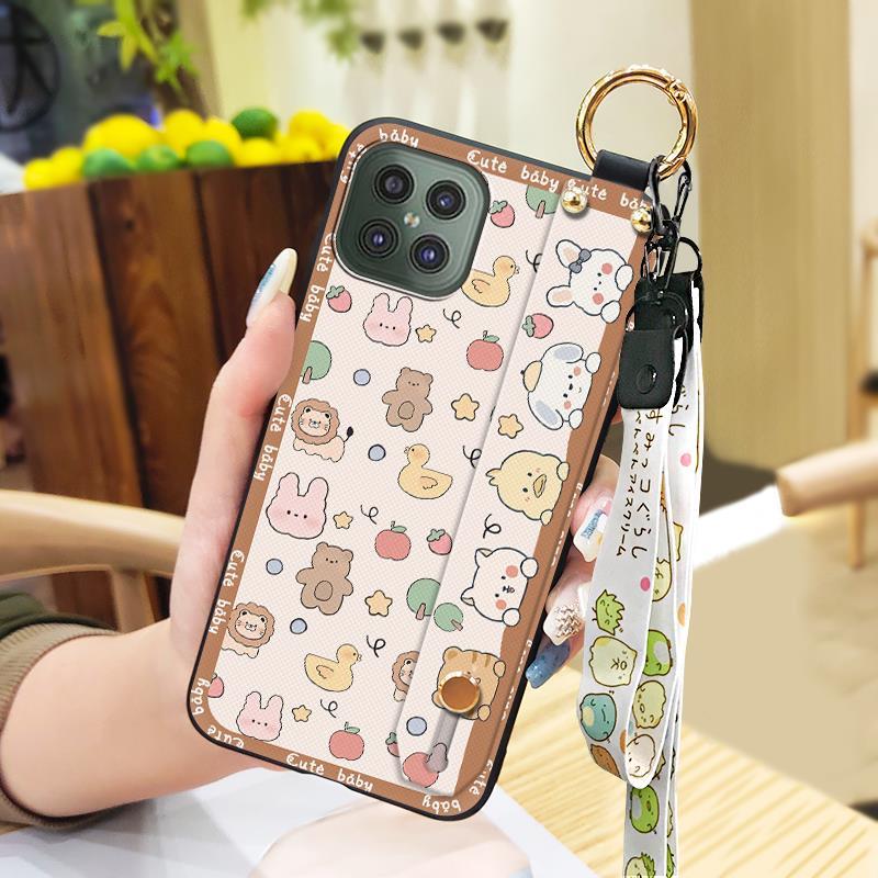 Anti-knock Shockproof Phone Case For Cubot C30 Lanyard Soft case Back Cover Kickstand Anti-dust Cute Phone Holder Ring