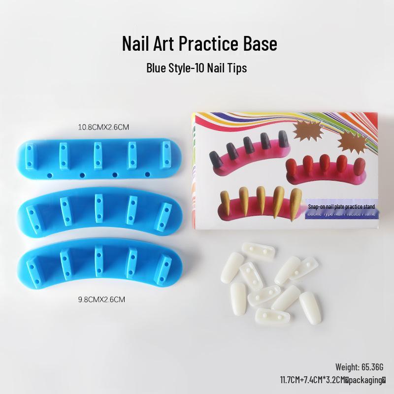 

Nail Art Practice Stand & Finger Rest with Clay Glue