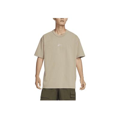 Solid Color Round Neck Casual Pullover Comfortable Short Sleeve T-Shirt Men T-Shirts Brown FZ5384-247