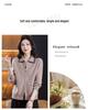 100% Pure Wool Women's Zipper Stand Collar Sweater Coat for Spring and Autumn/Winter Warmth, Ideal for Mid-Aged and Elderly