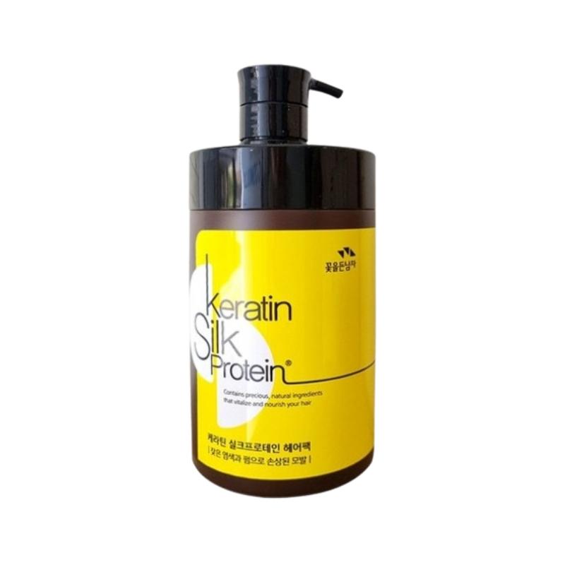 

Flor de Man Кератин Шелковый Протеин Маска для Волос 1000мл | Питательная Маска для Окрашенных и Поврежденных Волос | Гладкий и Блестящий Финиш | K-Beauty Уход за Волосами 1L