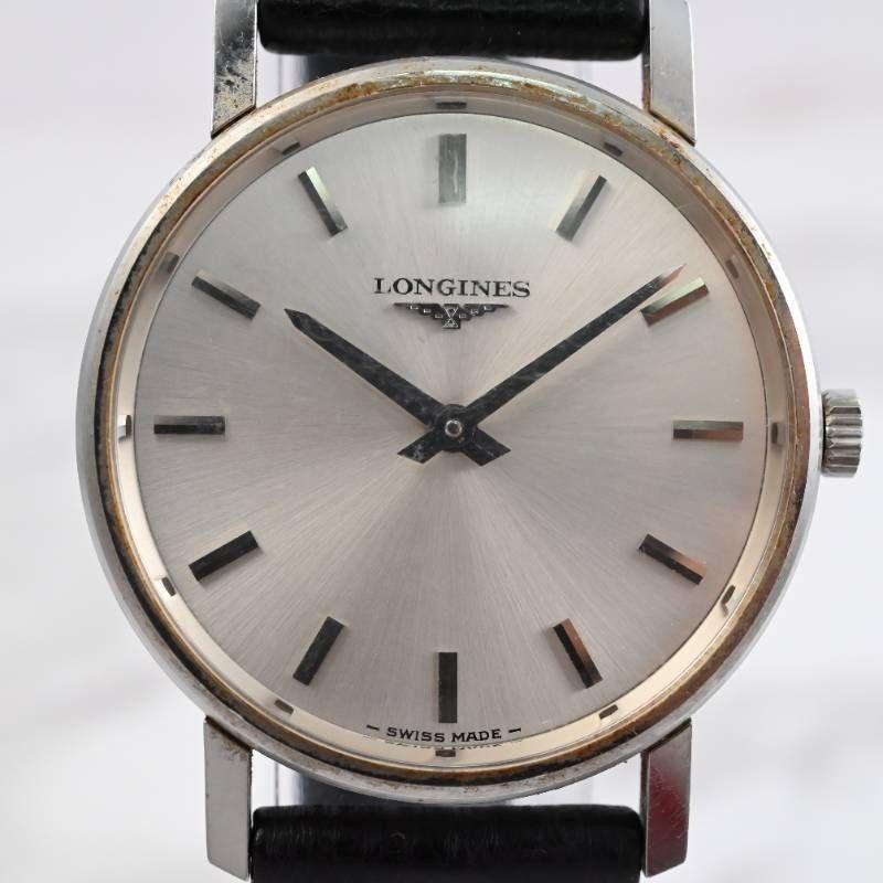 Used [Real item] Vintage LONGINES Unisex manual winding wristwatch rare