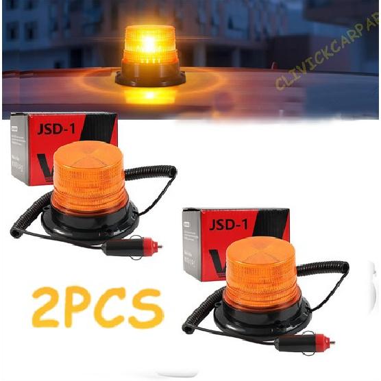 

24LED Car Amber Strobe Beacon Light Bar Rooftop Truck Emergency Hazard Warning