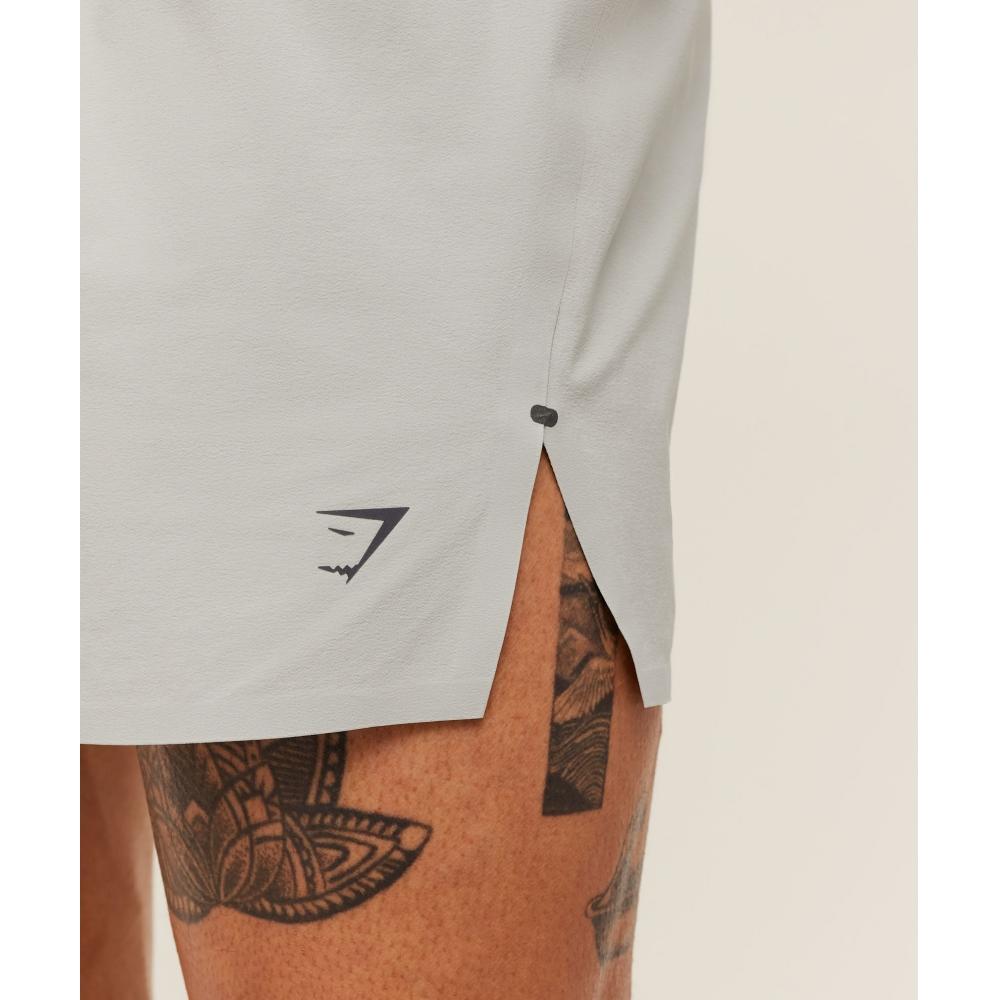 Gymshark Running Elite 5  Short Stone Grey A2c8g Gb7s