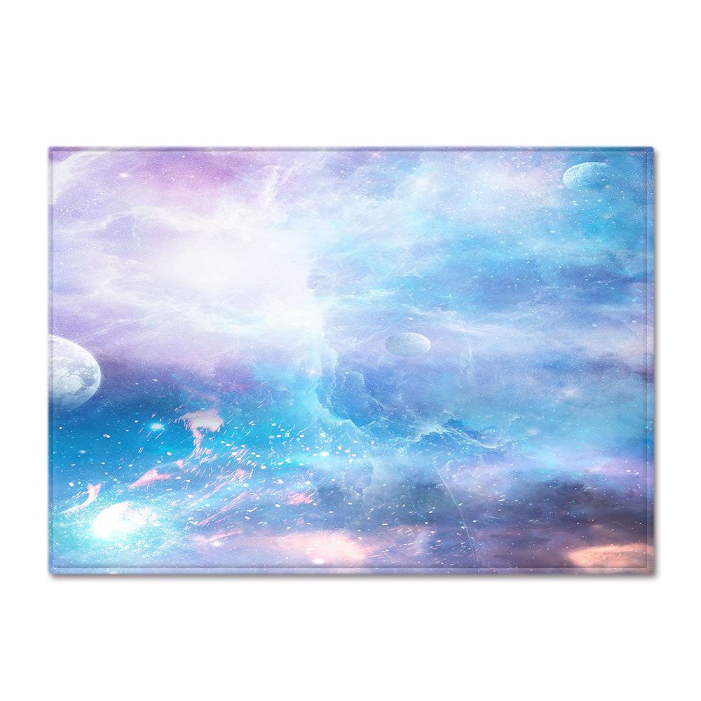 Gradual Change Large Carpet Feather Wind Bedroom Floor Mat