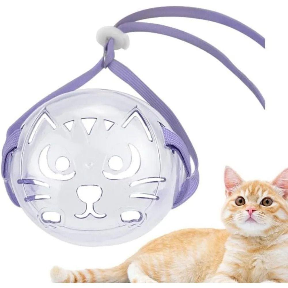 Anti-bite Kitten Mouth Cover Adjustable Pet Grooming Mask Cat Hood Cat Muzzle Mask  Chewing