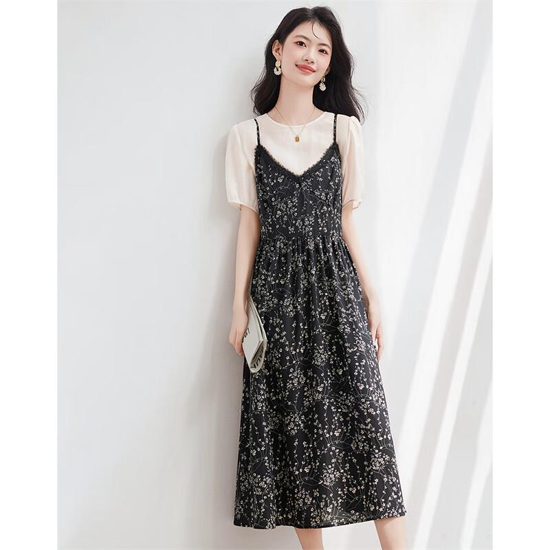 Women's Fashion Two-Piece Acetate Blend Dress Set
