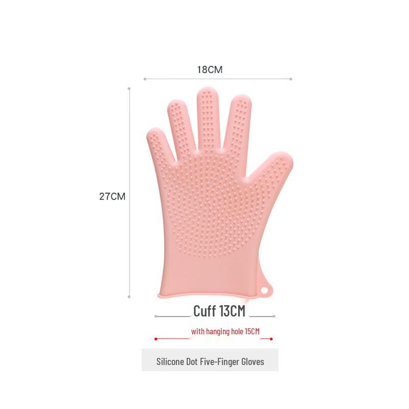 

ZISIZ Soft Pet Grooming Brush & Cleaning Glove Set