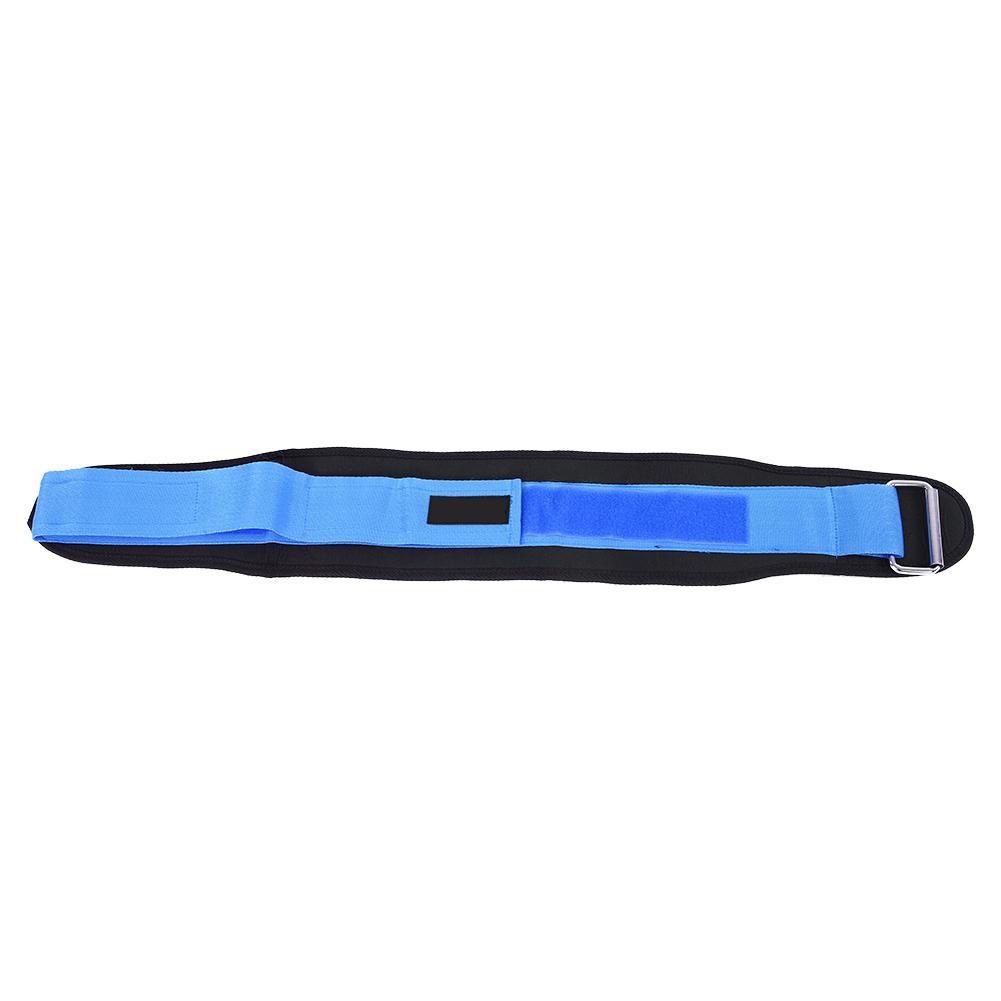 Unisex Weightlifting Waist Supporter Protector Belt Elastic Brace Sports Running Squats Blue XL