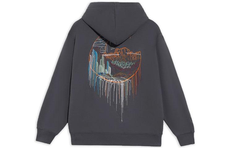 Li Ning Sweatshirts Men s Gray Hooded Moderate Regular AWDS245-1 S