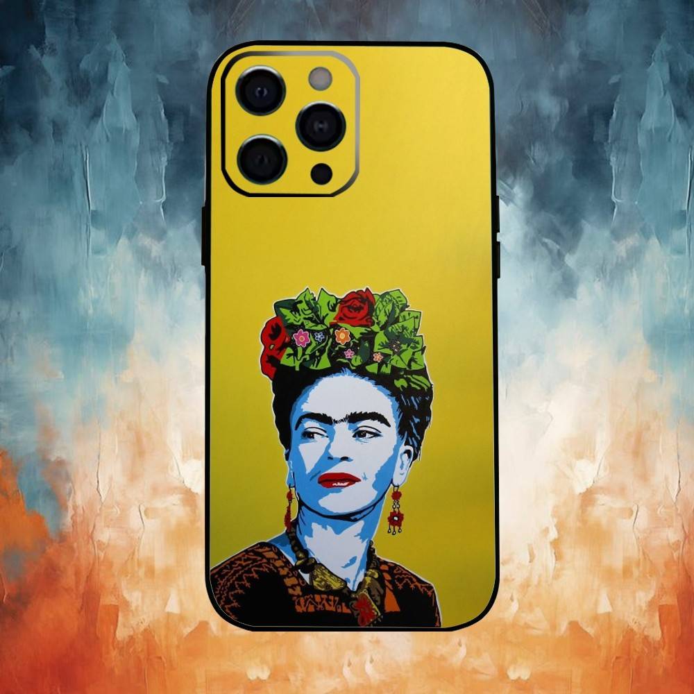 

F-Frida-s K-Kahlo-g Art Phone Case For iPhone17,16,15,14,13,12,11 Plus,Pro Max Soft Black Cover iPhone16promax