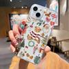 Weihnachtsbär-Aufdruck Handyhülle Für iPhone 17 16 15 11 12 14 13 Pro Max Mini X XS XR 7 Plus SE 16E Stoßfeste Transparente Hülle