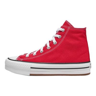 Chuck Taylor All Star EVA LIFT confort classique durable léger chaussures montantes en toile pour femmes en rouge et blanc