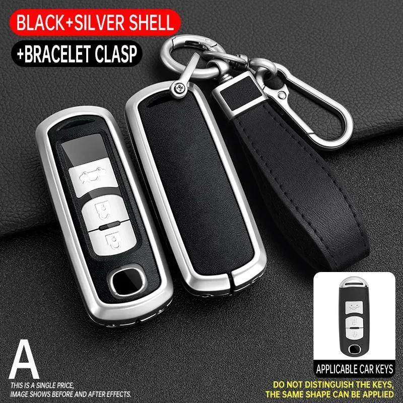 

Zinc Alloy + Pu Leather Car Key Case Full Cover For Mazda Atenza Axela 2 3 6 Demio Cx-5 Cx5 Cx-3 Cx7 Cx-9 Cx30