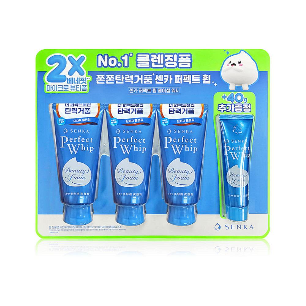 

[Senka] Perfect Whip Foam Cleanser 120gx3 + 40g 1set (120gx3+40g)
