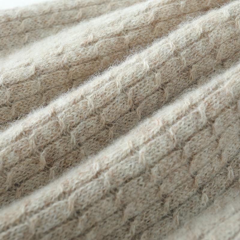 Women's Cashmere Hat Qinghe Cashmere 30% Cashmere 70% Wool Women's Autumn and Winter Cashmere Headscarf Soft and Warm