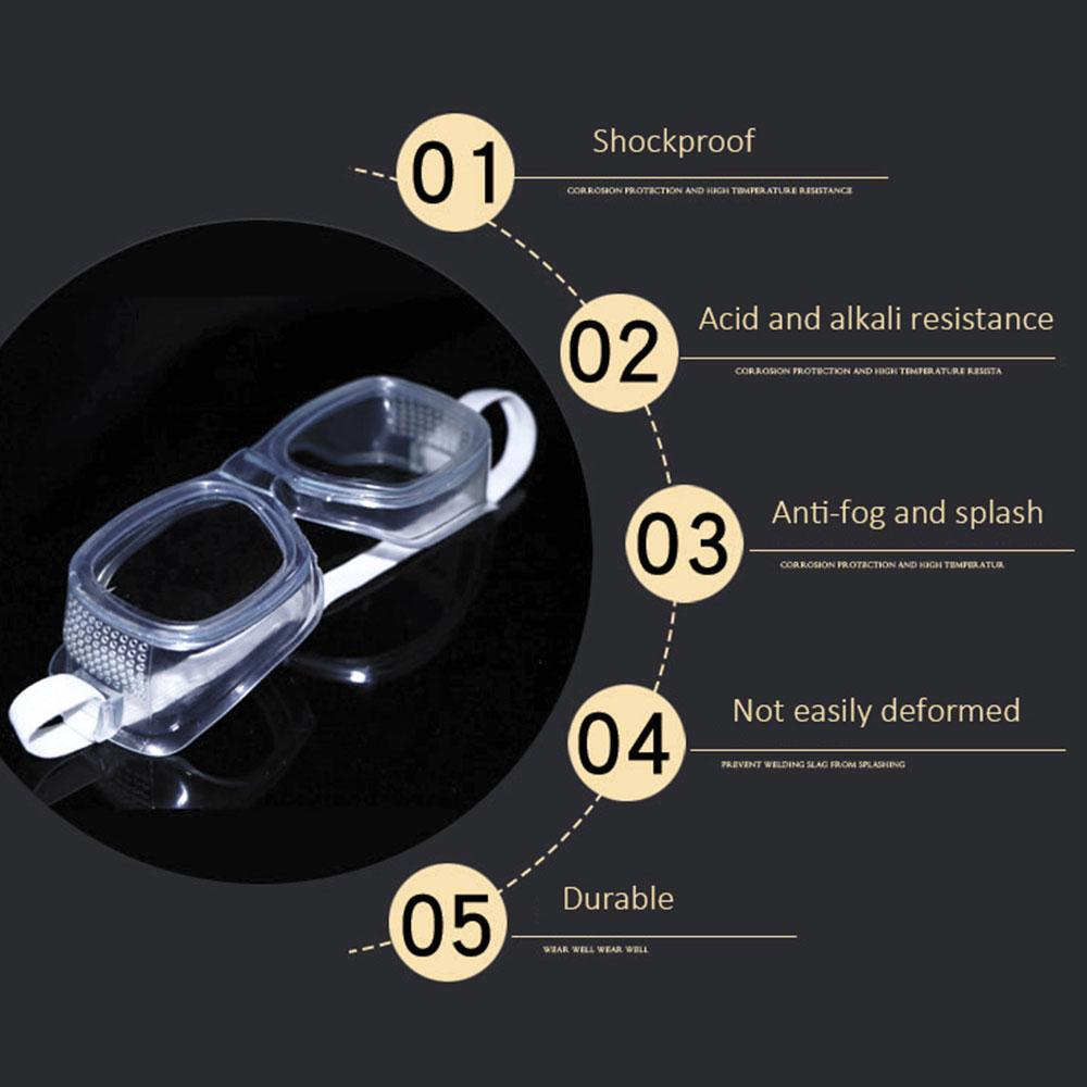 Clear Safety Glasses Anti-wind Anti Dust Anti Fog Eyewear Full Adjustable Comfort Type Protective Goggle Eyeglasses Motor Parts