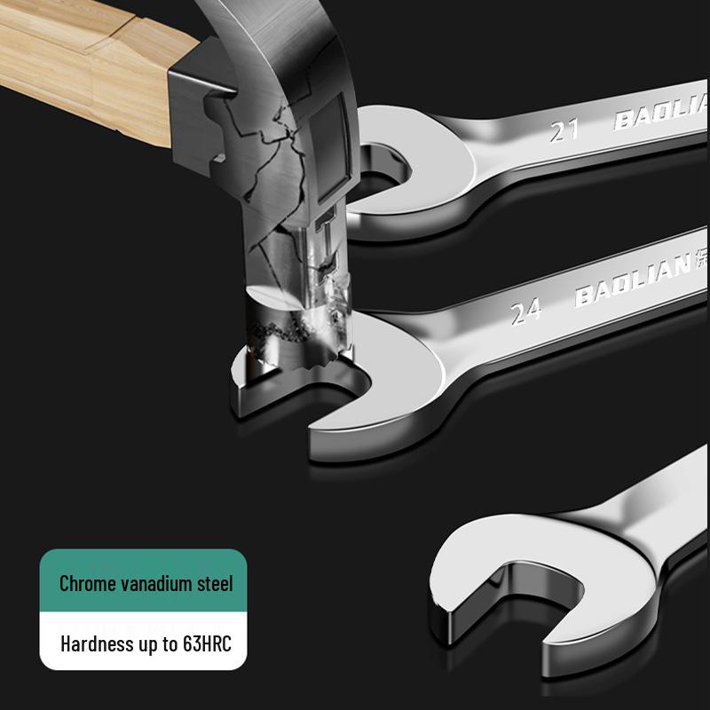 Doppelkopf-Maulschlüssel-Set - Polierte Oberfläche, Kleines Werkzeugset für Zuhause, 8-10mm Steckschlüssel-Helfer