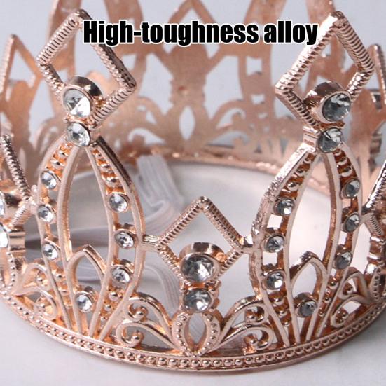 Sparkling Pet Crown Adjustable Cat Crown with Drawstring Rhinestone Tiara Crown for Cats And Small Dogs Cosplay Party Photo Prop