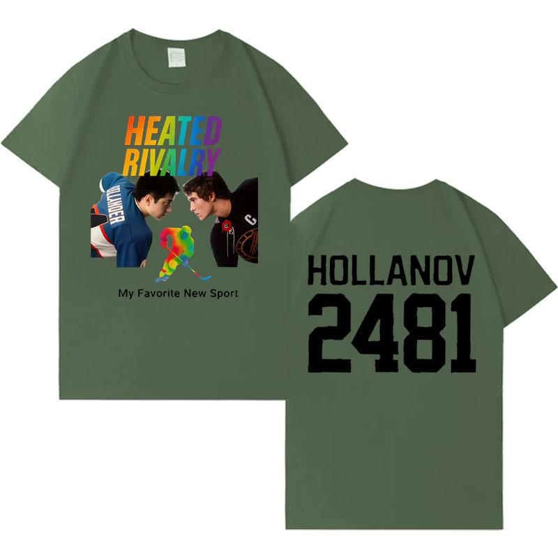 

Trendy Tv Heated Rivalry Shane Hollander Ilya Rozanov Hollanov 24 81Tshrit Mens Women Casual Tshrits Loose Hip Hop Short Sleeve 4XL